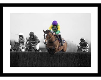 Kauto Star Horse Racing Legends Spot Colour Photo Memorabilia