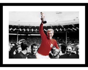 England 1966 World Cup Final Bobby Moore Spot Colour Photo