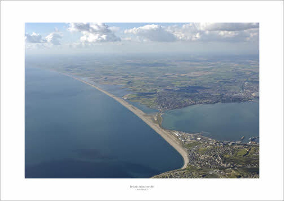 Chesil Beach Dorset Aerial Photo Britain from the Air Prints Etsy