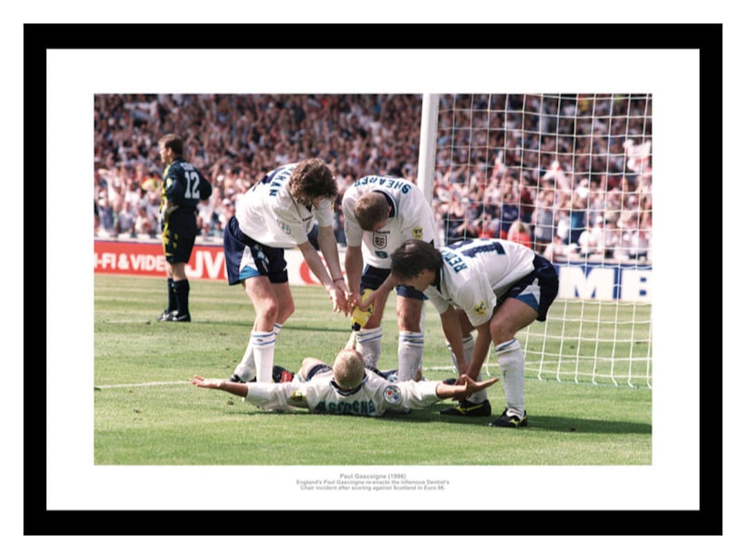 Paul Gascoigne Gazza Dentist Chair Euro 96 photos souvenirs Etsy France