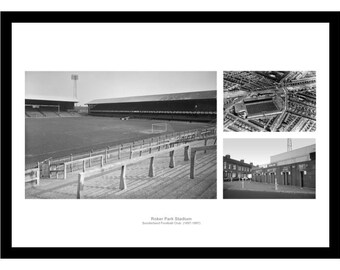 Sunderland AFC Roker Park Football Stadium Photo Memorablia