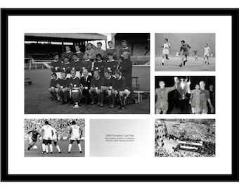 Manchester United 1968 European Cup Final Photo Memorabilia