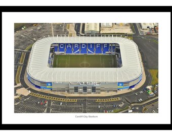 Cardiff City Stadium Aerial View Photo Memorabilia