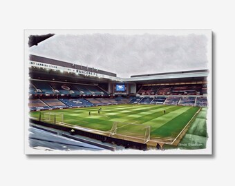 Ibrox Stadium Rangers FC Canvas Art Print Memorabilia