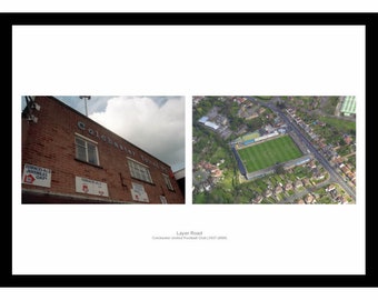 Layer Road Colchester United Old Stadium Photo Memorabilia
