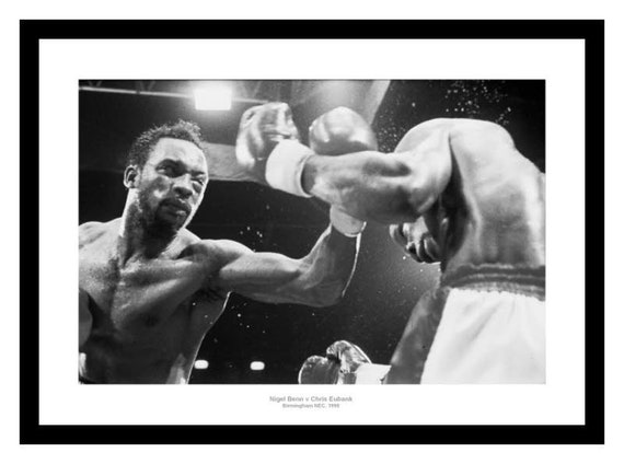 Nigel Benn Vs Chris Eubank Boxing Print – Signed Autograph Photo Gift