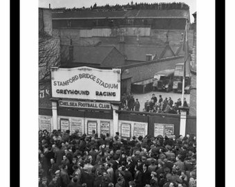 Chelsea FC Outside Stamford Bridge Stadium 1945 Photo Memorabilia