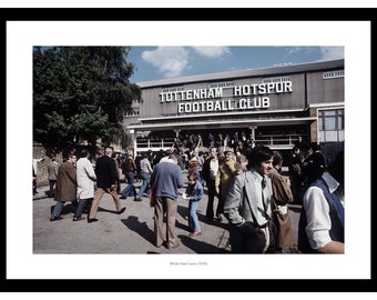 Outside White Hart Lane Match Day 1976 Spurs Photo Memorabilia