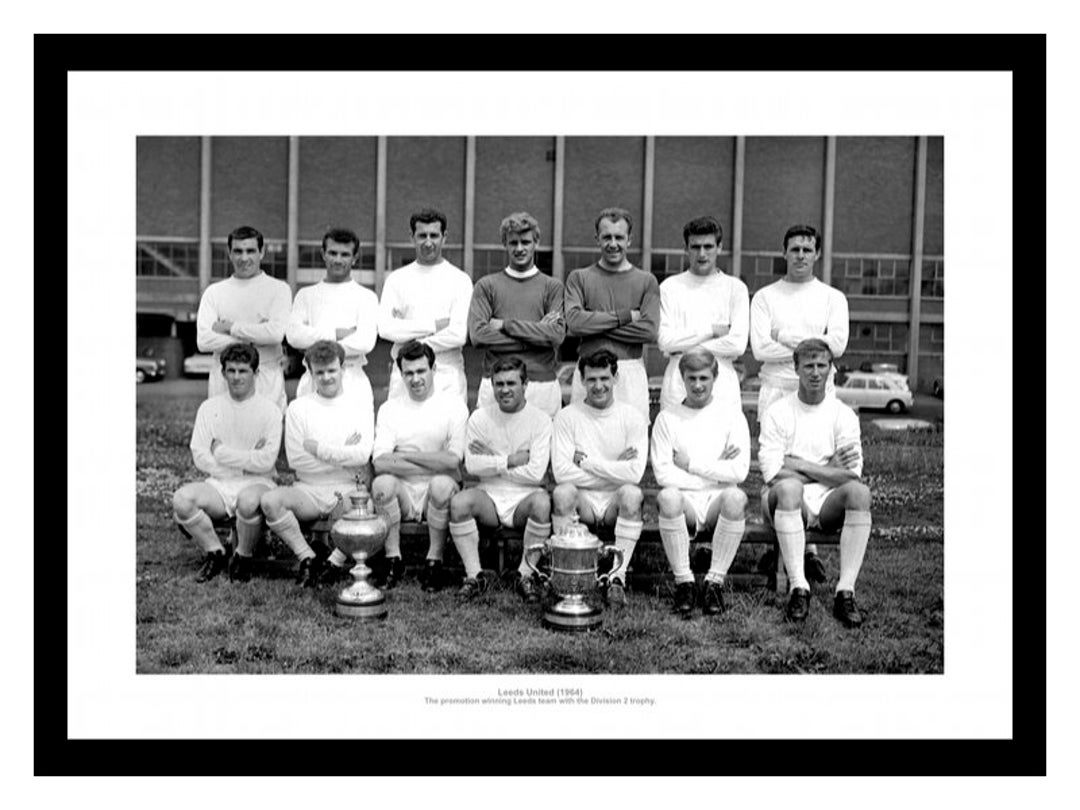 Leeds United 1963/64 Division Two Champions Team Photo Memorabilia