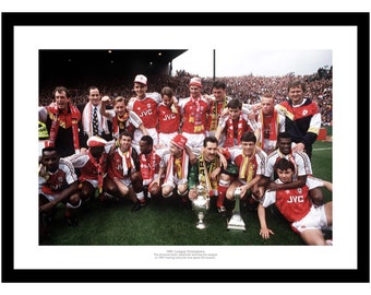 Arsenal 1991 League Champions Team Photo Memorabilia