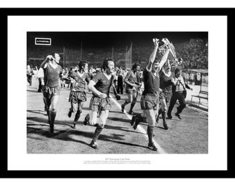 Liverpool FC 1977 European Cup Final Team Photo Memorabilia