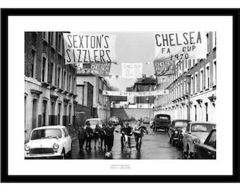Chelsea FC 1970 FA Cup Final Street Scene Photo Memorabilia