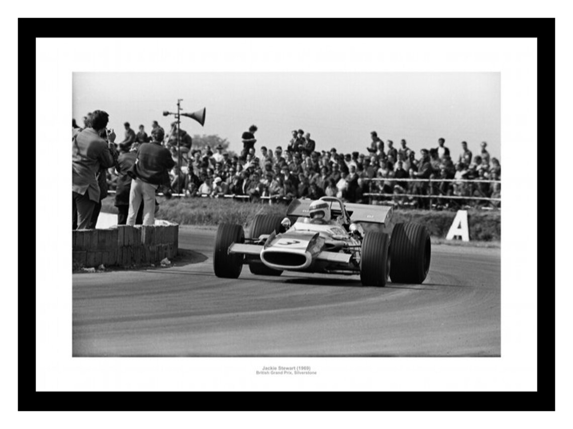 Jackie Stewart 1969 British Grand Prix Formula One Photo Etsy