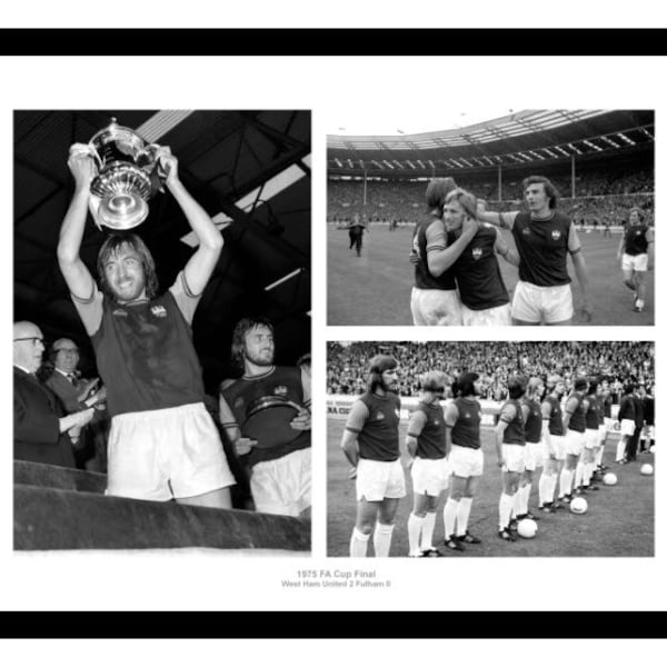 West Ham United 1975 FA Cup Final Photo Memorabilia