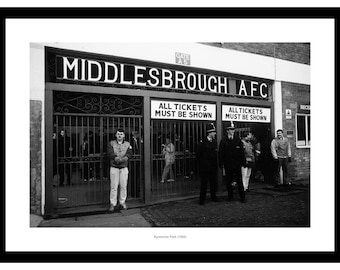 Middlesbrough Match Day at Ayresome Park 1992 Photo Memorabilia