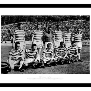 Celtic FC 1967 Retro Lisbon Lions Black T-Shirt Small to 5XL- Bhoys Glasgow