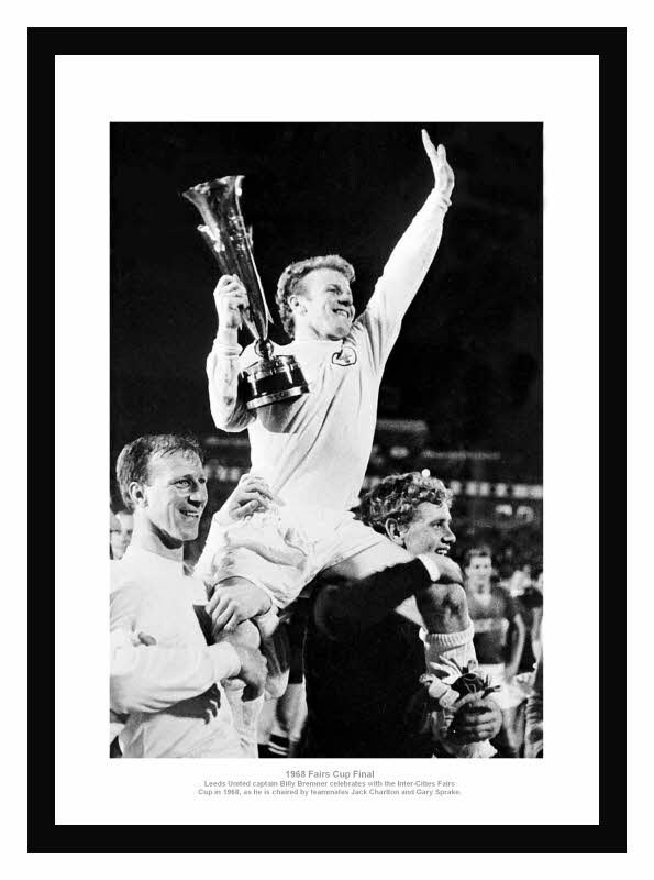 Leeds United 1968 Fairs Cup Final Team Photo Memorabilia
