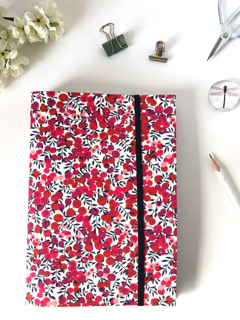 Midori a5 fauxdori notebook cover liberty midori fabric Etsy