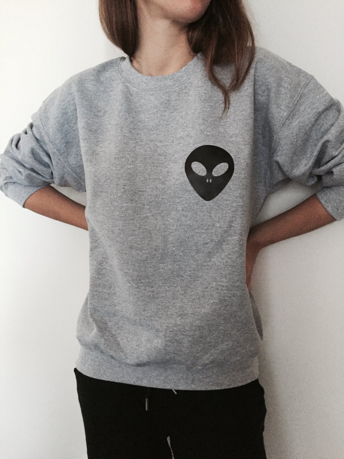 Alien Pocket Sweatshirt Funny Slogan Saying for Womens Girls - Etsy Canada