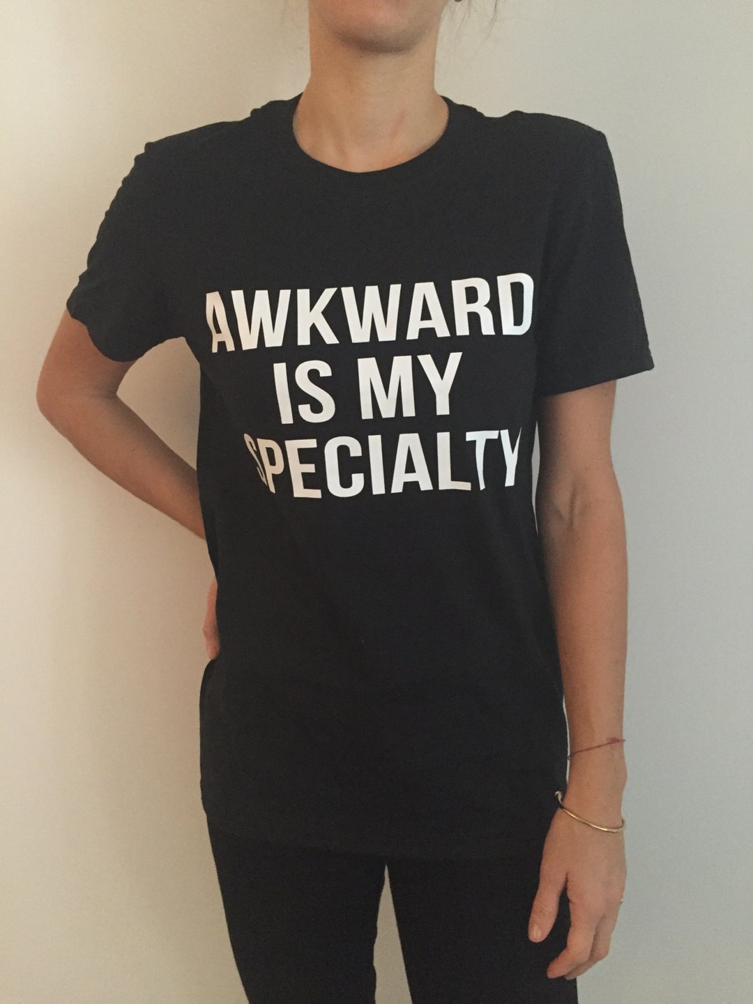 Awkward is My Specialty Tshirt Black Fashion Funny Saying - Etsy Canada