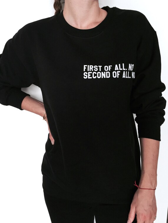 no jumper sweatshirt