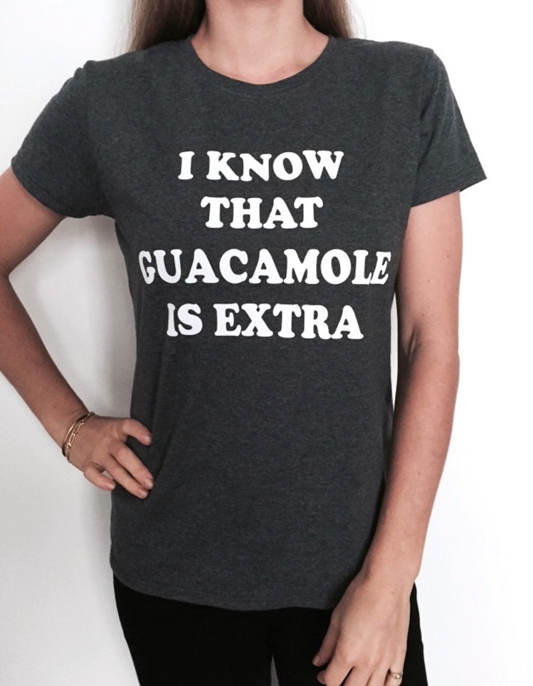 I Know That Guacamole is Extra Tshirt Dark Heather Fashion - Etsy