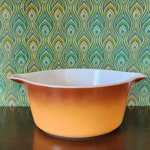 Vintage Old Orchard Pyrex Casserole Dish