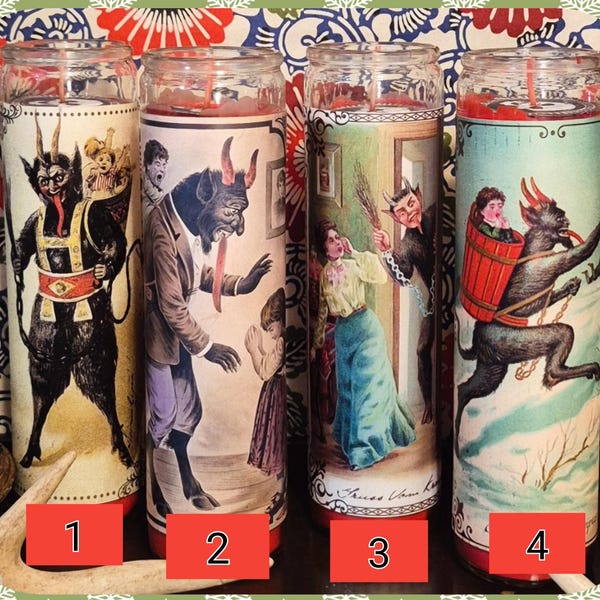 Krampus Prayer Candles