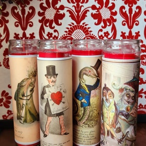 Creepy Victorian Valentines Prayer Candles