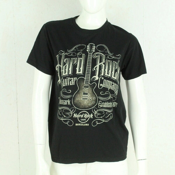 Vintage HARD ROCK CAFE T-Shirt Gr. S schwarz mit Print Guitar Company