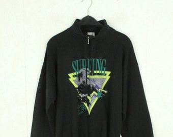 Vintage Sweatshirt Gr. M schwarz mit Print