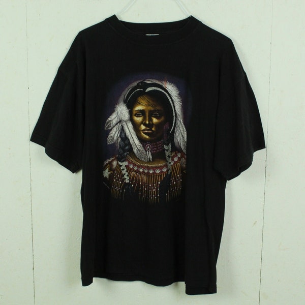 VINTAGE T-Shirt Gr. L "Indigene Frau"