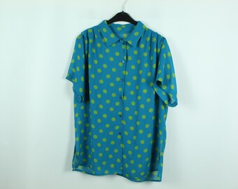 Vintage women/'s oversized blouse top Rushcliffe from the late 70s and early 80s