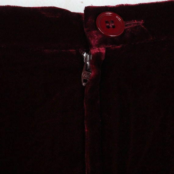 Vintage GIANFRANCO FERRE velvet skirt with silk G… - image 3