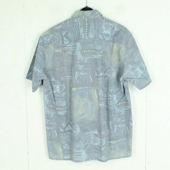 Vintage 90s shirt size M colorful Crazy Pattern s… - image 4