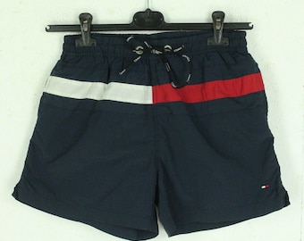 short de sport TOMMY HILFIGER vintage taille M Short M bleu avec broderie logo