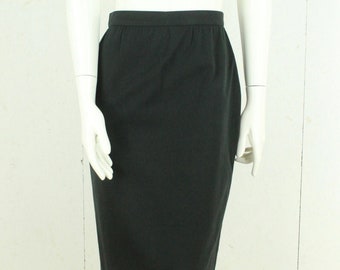 Vintage skirt size S black plain high waist