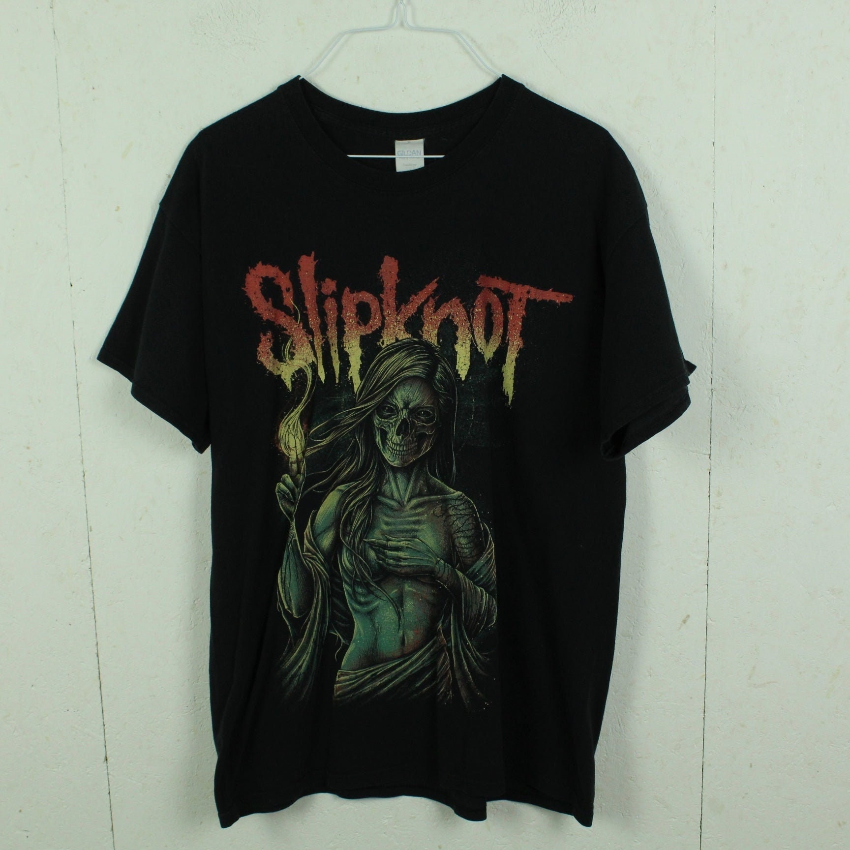 Vintage SLIPKNOT T-shirt L Black Band Shirt Merchandise With Vintage SLIPKNOT T-shirt L Black Band Shirt Merchandise With