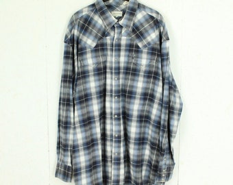 Vintage flannel shirt size XXL grey multi-coloured checked flannel