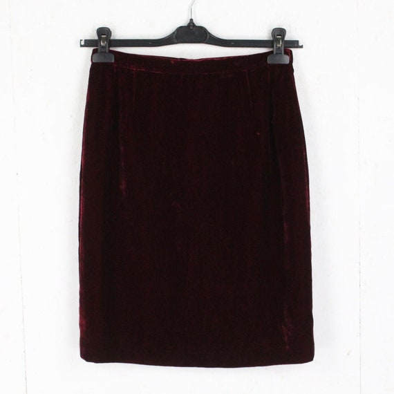 Vintage GIANFRANCO FERRE velvet skirt with silk G… - image 1