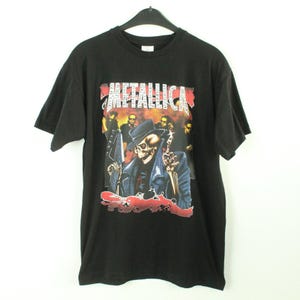 Vintage METALLICA T-Shirt / Band Shirt Size M Black with Print
