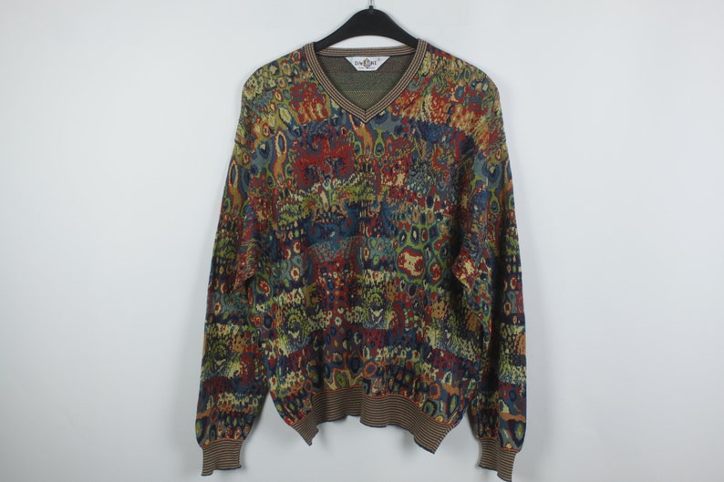 Size M 90s jumper Vintage Pullover 90s clothing KK06060 Vintage Sweater cosby style