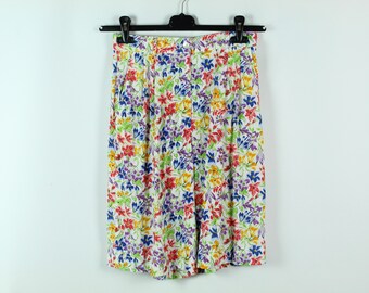 Vintage Shorts, Size S, 90s clothing, 90s, summer shorts, flower print (KK/20/02/220)