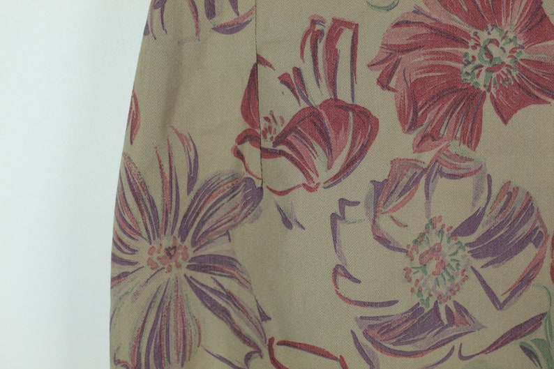 patterned Vintage Skirt 90s 90s fashion 90s clothing Skirt KK11141 Size M flower print