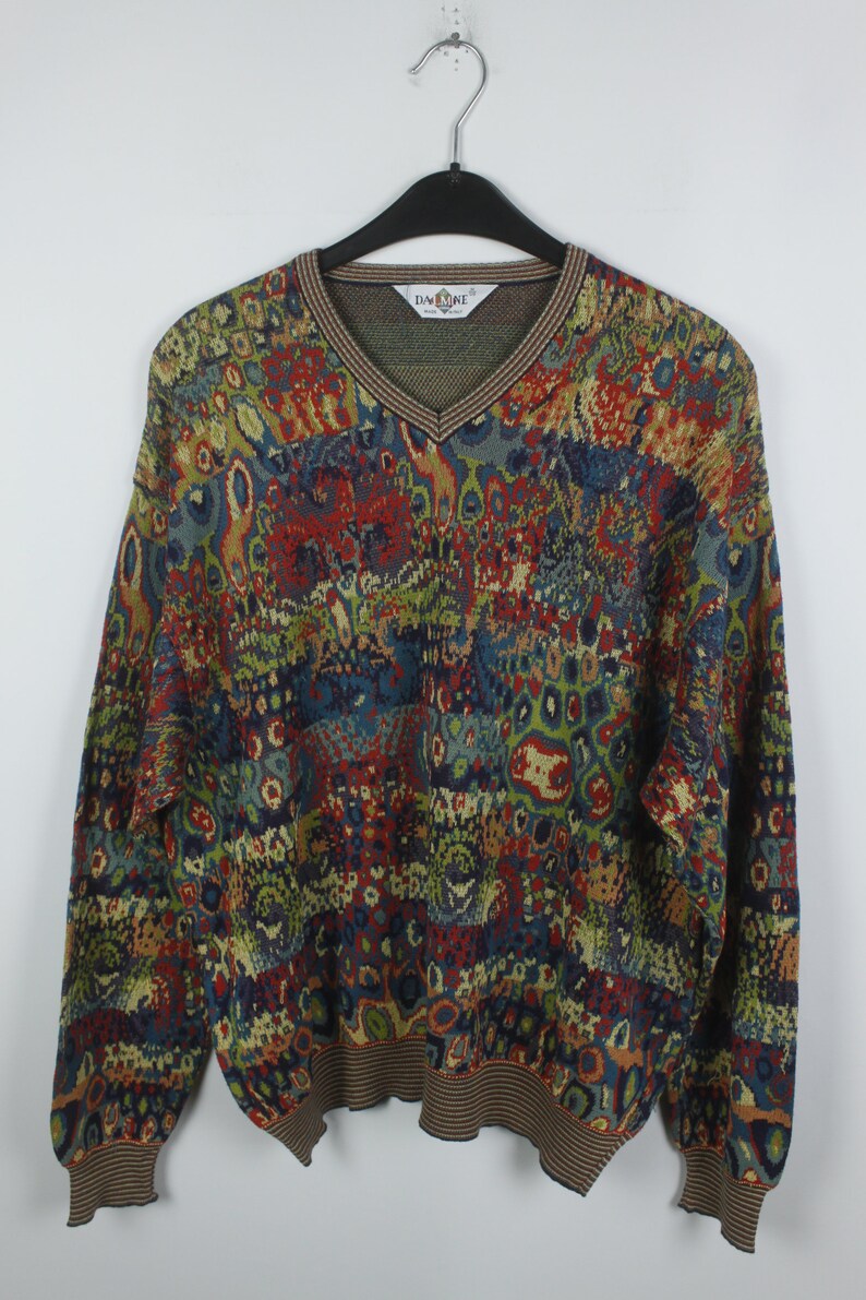 Size M 90s jumper Vintage Pullover 90s clothing KK06060 Vintage Sweater cosby style