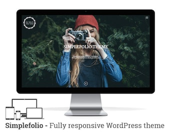 SimpleFolio - responsive Wordpress Minimal Portfolio Theme with Blog