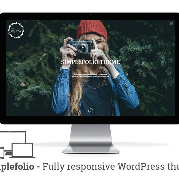 SimpleFolio - responsive Wordpress Minimal Portfolio Theme with Blog