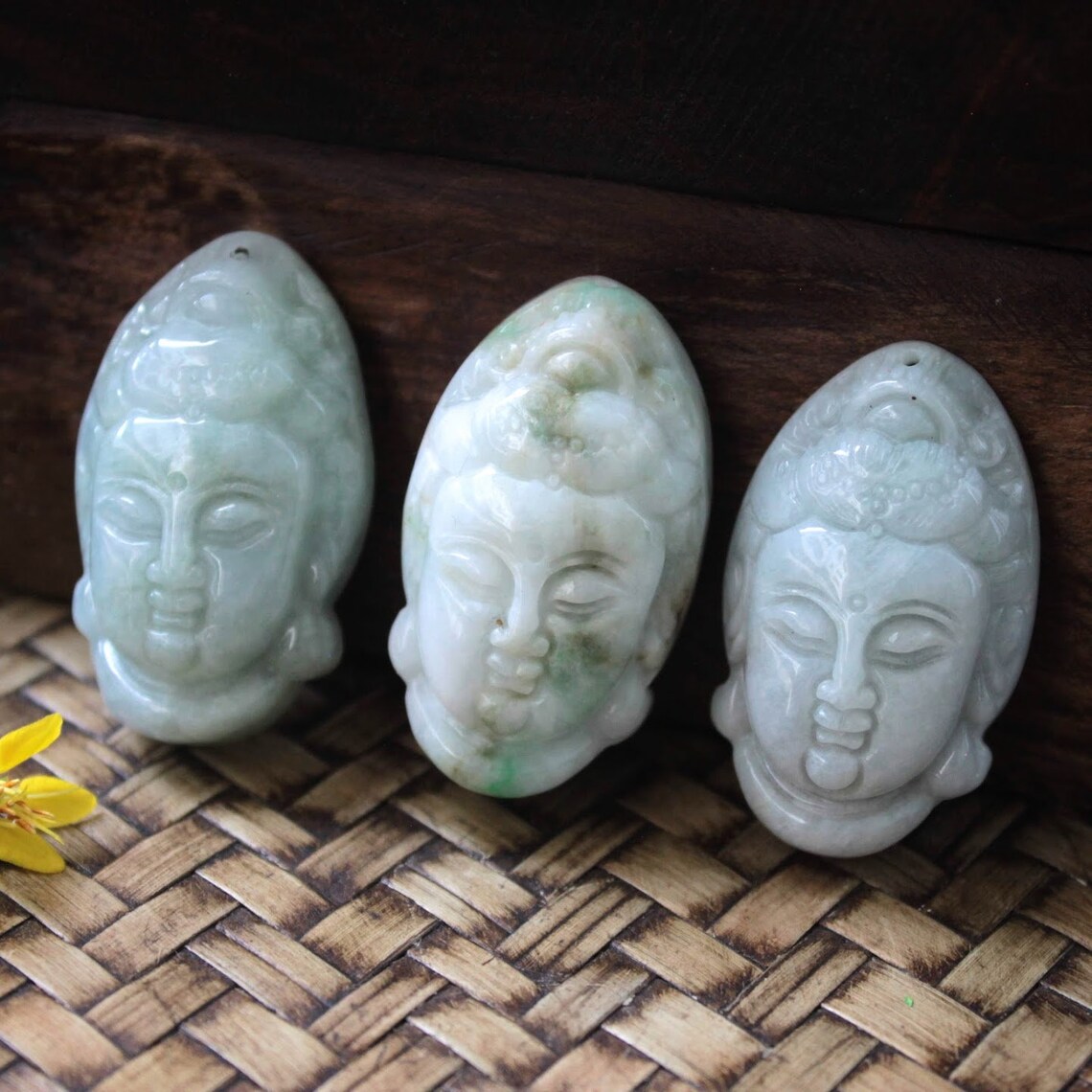 Light Green Jadeite Jade grade A Carving of the Goddess of Etsy