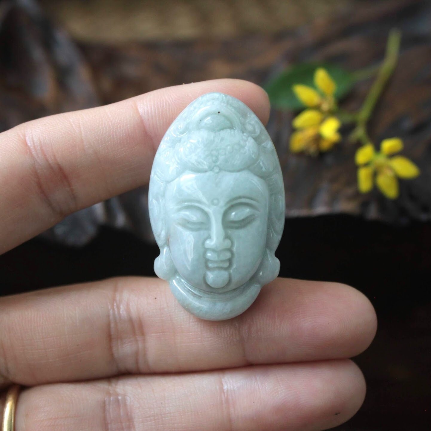 Light Green Jadeite Jade grade A Carving of the Goddess of Etsy