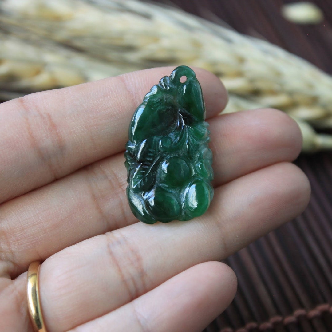 Semitranslucent Imperial Green Jadeite Jade grade A Etsy